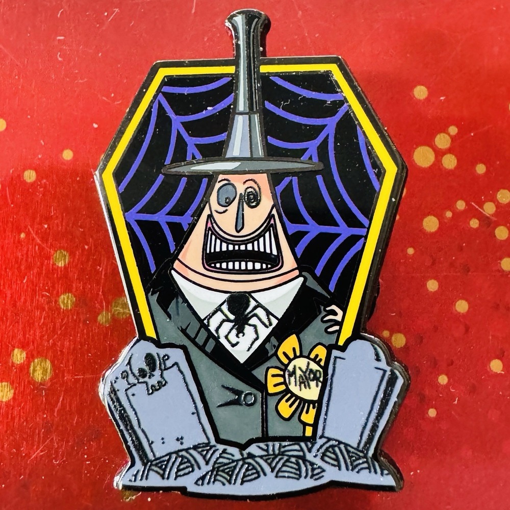 FiGPiN Disney Nightmare Before Christmas Mystery Pin Mayor GLOWS N DARK UNCOMMON